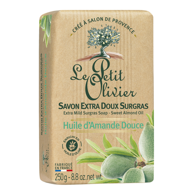 Jabón suave de almendras Le Petit Olivier 250 g