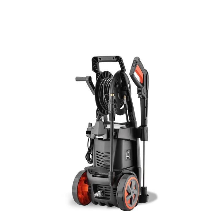 FUXTEC Nettoyeur Haute Pression FX-HDR2200 - 2200W, 170 bars, 450 L/h, buse turbo, réservoir de détergent, tuyau 8m