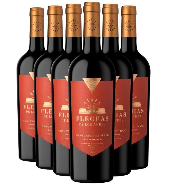 Edmond de Rothschild Argentine Mendoza Flechas de Los Andes Gran Cabernet Franc 2021 - Vin Rouge d' Argentine (6x75cl)