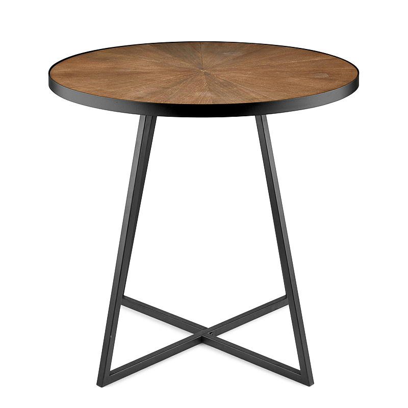 Table d'appoint ø 60 x 55 cm avec pieds en métal