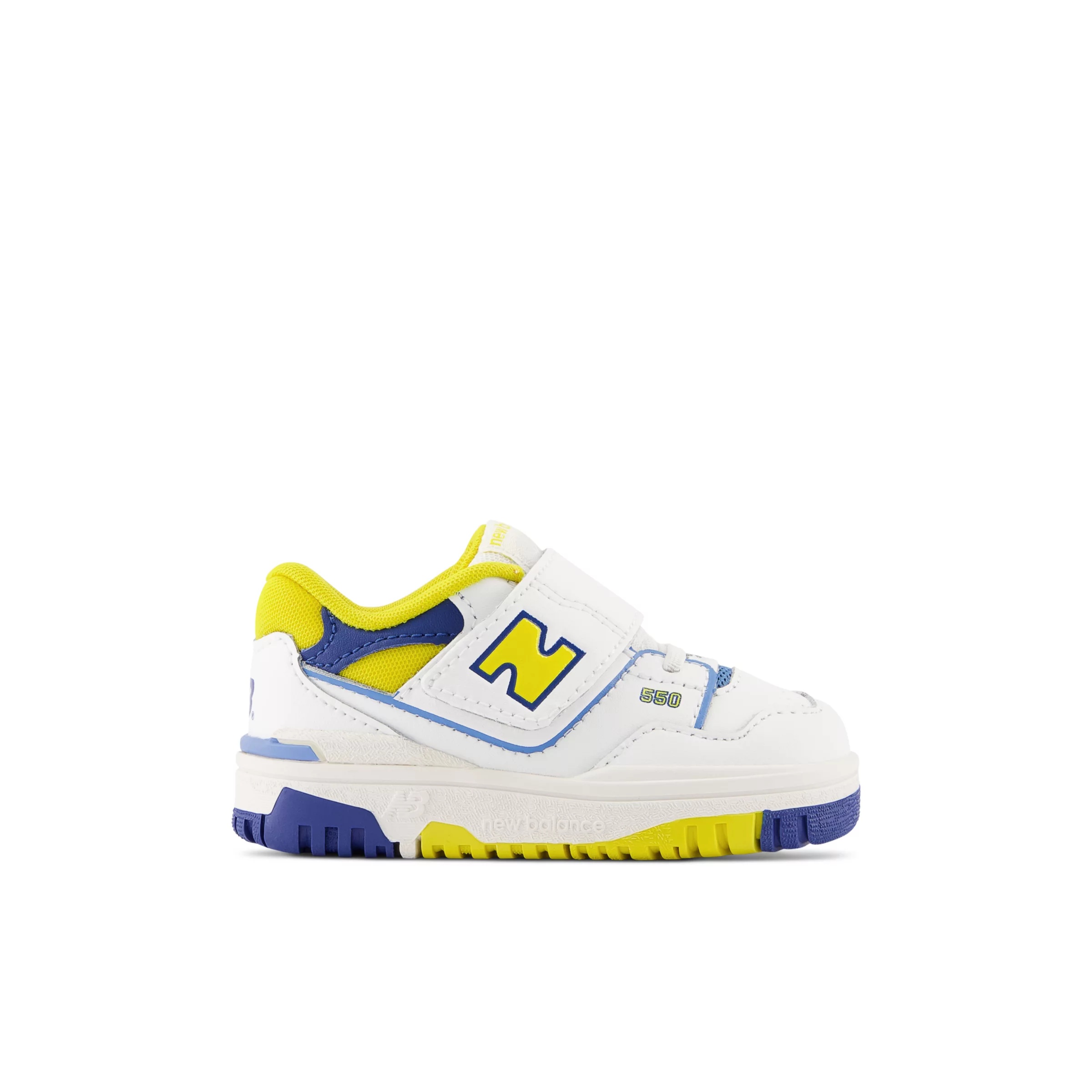 550 Bungee Lace with Top Strap White con honeycomb e heritage blue