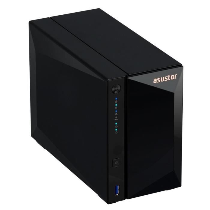 Server NAS - ASUSTOR - AS3302T v2 Drivestor 2 Pro Gen2 - Quad-Core 1.7GHz - 2GB DDR4 - 2.5GbE - 2 alloggiamenti