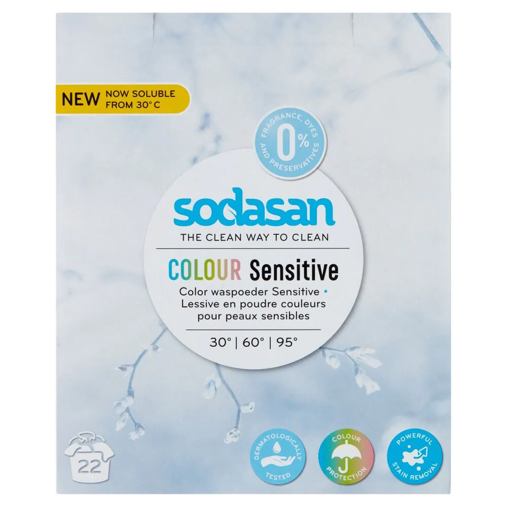 Sodasan Bio Kolor Sensitive Uniwersalny proszek do prania