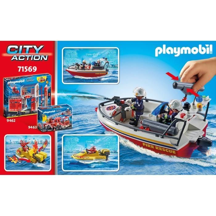 Playmobil - City Action 71569 Rescate acuático de bomberos