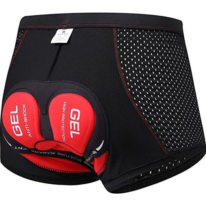 Men's 3D Gel Padded Cycling Shorts - Black - Breathable and Quick-Drying