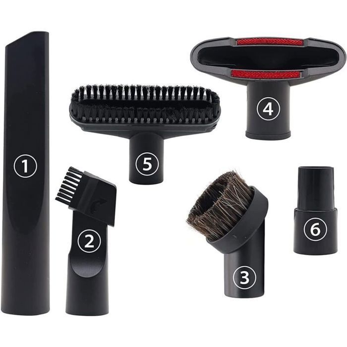 Accesorios para aspiradora - PZCC - 6 piezas - Diámetro 32 mm y 35 mm