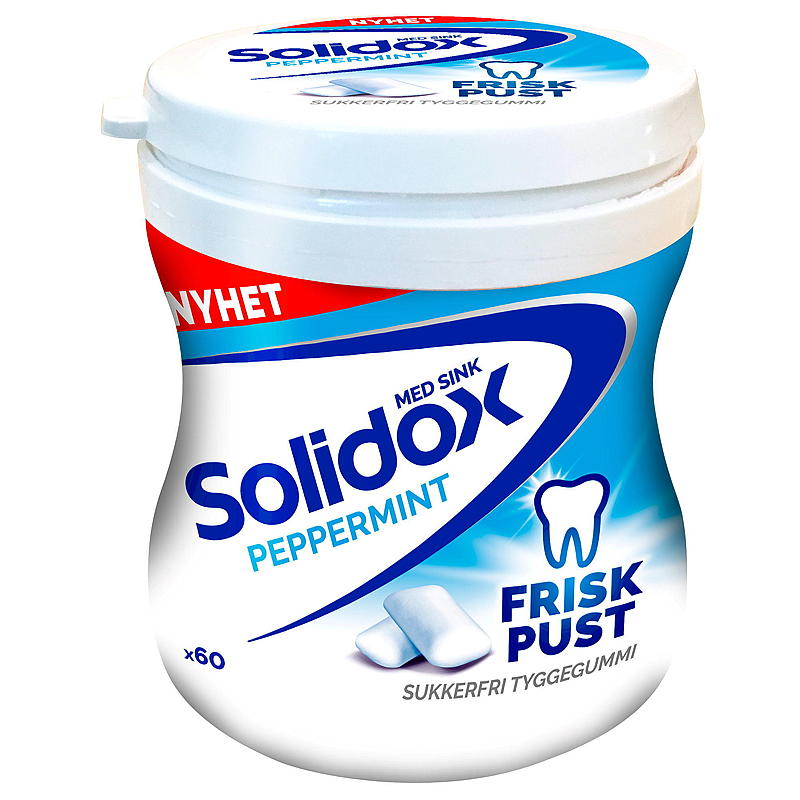 Solidox Kauwgom 87 g Frisse Adem Pepermunt Solidox