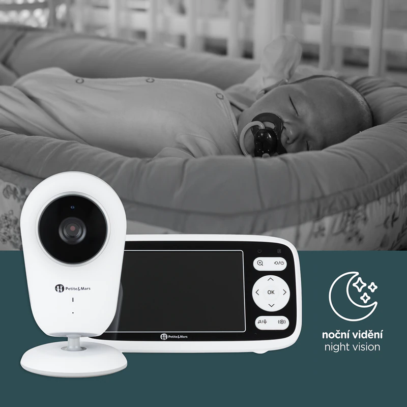 Babá Eletrônica Digital com Vídeo Petite&Mars NANO 4.0
