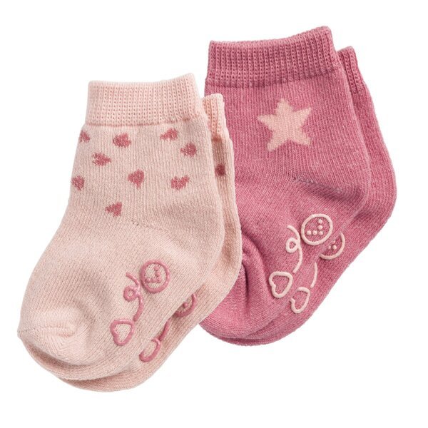 Kruidvat Babysokjes<br>roze, 6-12m, 2 pāri