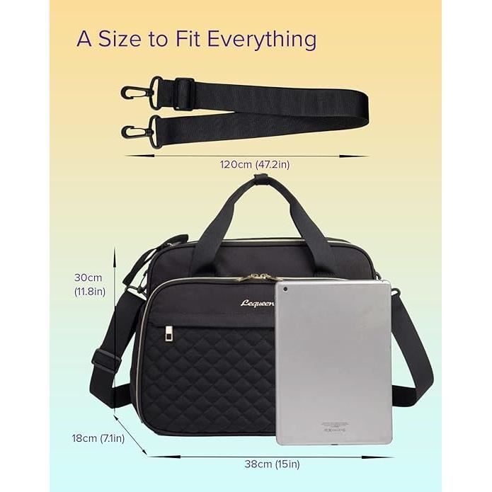 Bolso cambiador para bebé, bolso cambiador de hombro, bolso cambiador para mamás y papás, negro, mediano
