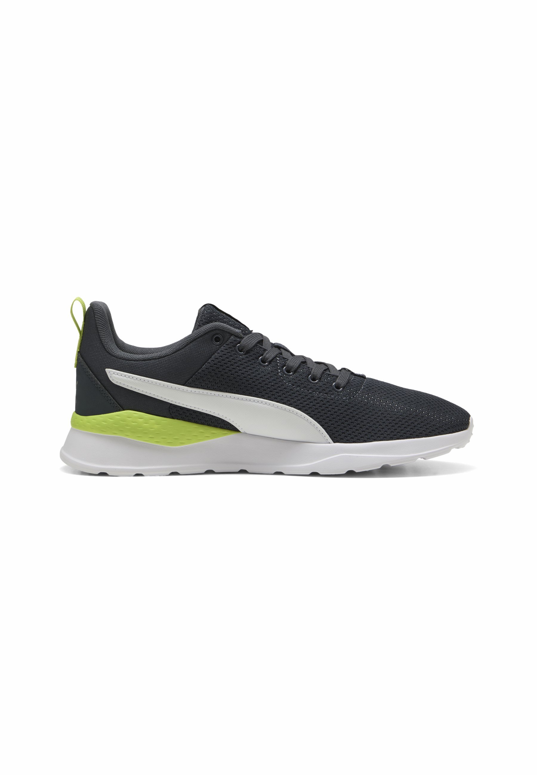 Puma ANZARUN LITE - Løpesko for landeveiskjørt - strong gray white lime smash