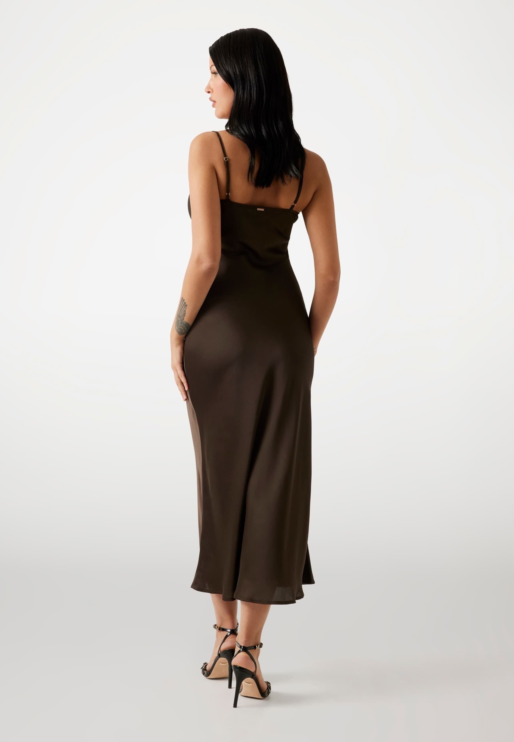 Robe Guess NEW AKILINA - Robe de cocktail / Robe de soirée - marron