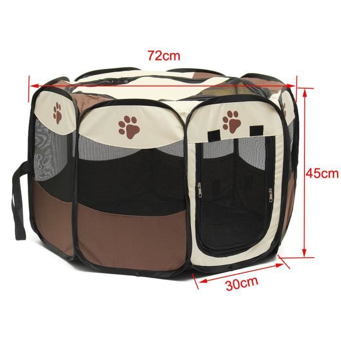 Valla para perros - TEMPSA - Octogonal - Plegable - Para interiores - Resistente al agua