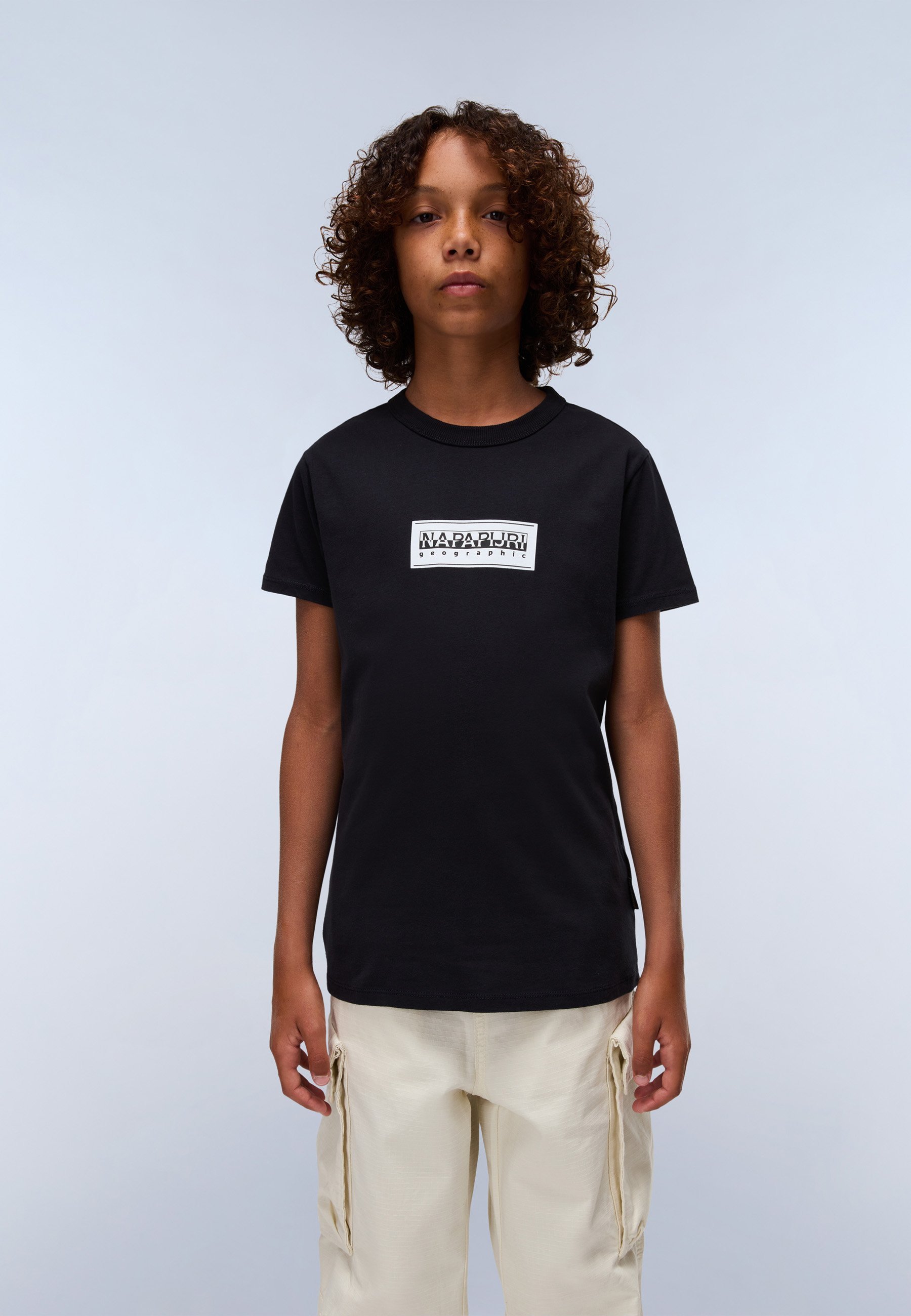 Napapijri CHAMOIS UNISEX - T-shirt imprimé - noir