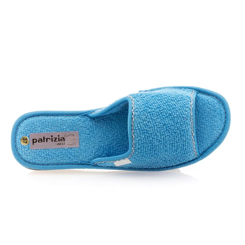 Blaue Damenpantoffeln