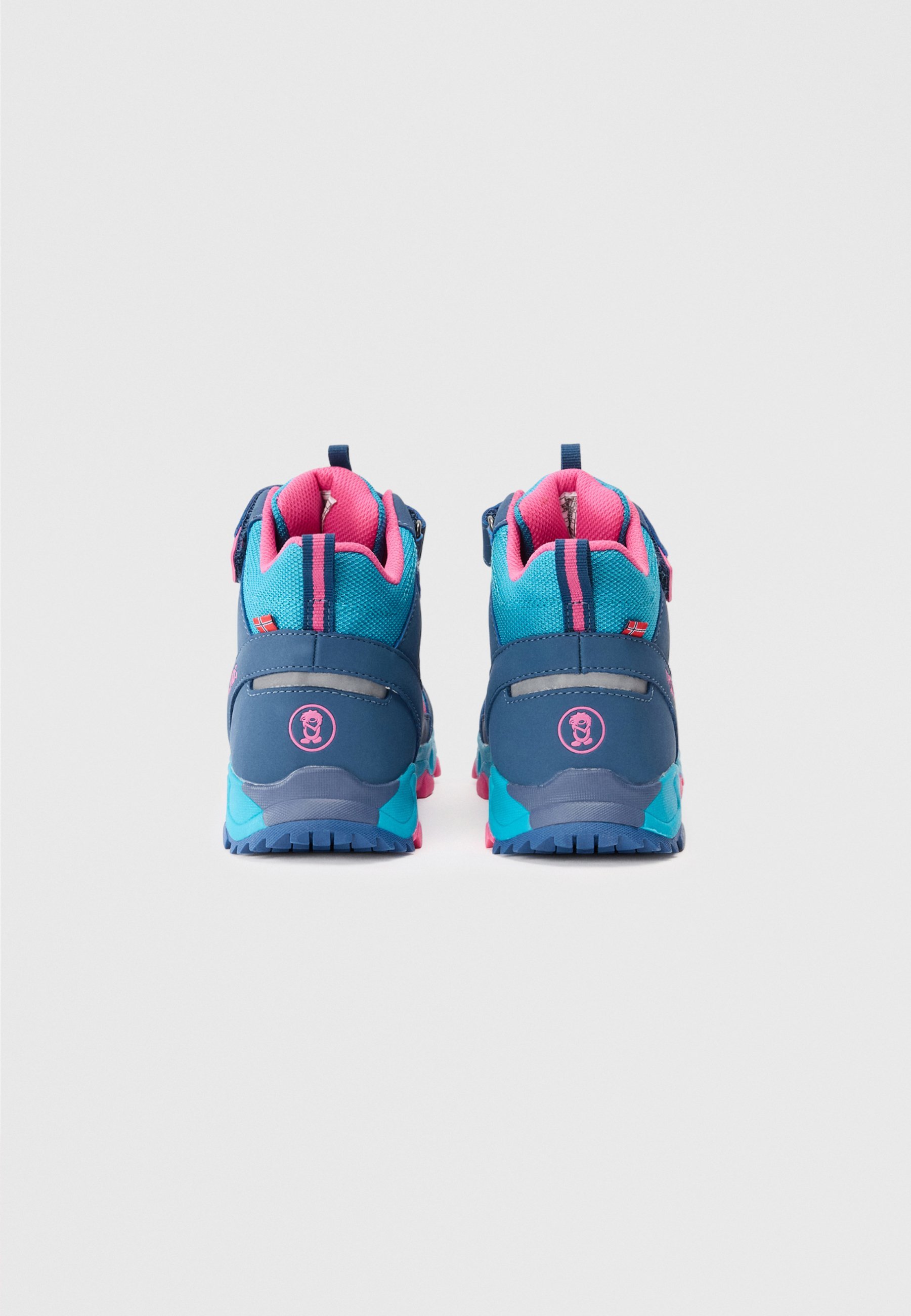 TROLLKIDS TRONFJELL HIKER MID UNISEX - Turistické boty - black/light magenta