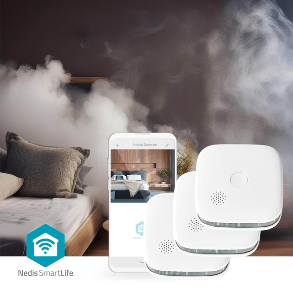 detectoare de fum cu durată de viață de 10 ani, WIFIDS21WT3, SmartLife