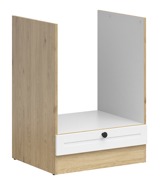 Szafka kuchenna pod zabudowę piekarnika Junona Line 60 cm dąb bernstein/biały