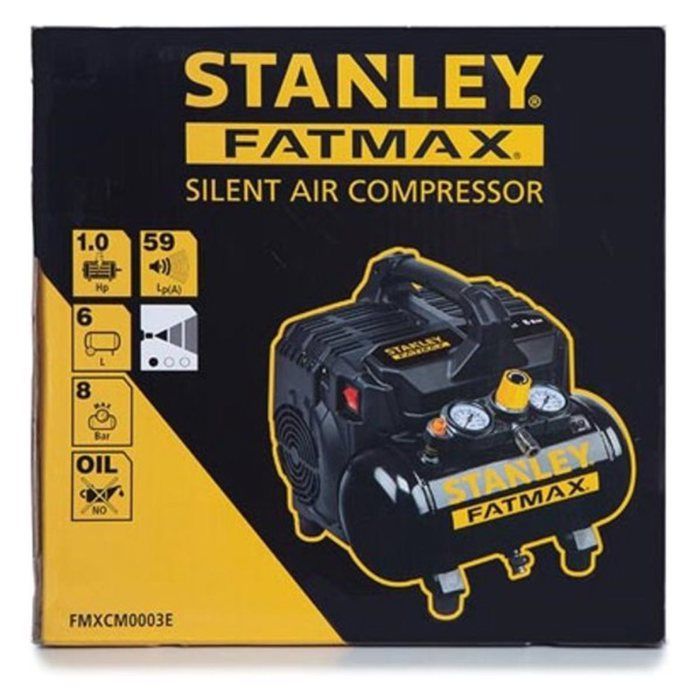 Compresor de aire silencioso FATMAX 101-8-6SI DST 101-8-6 de estabilidad estable.