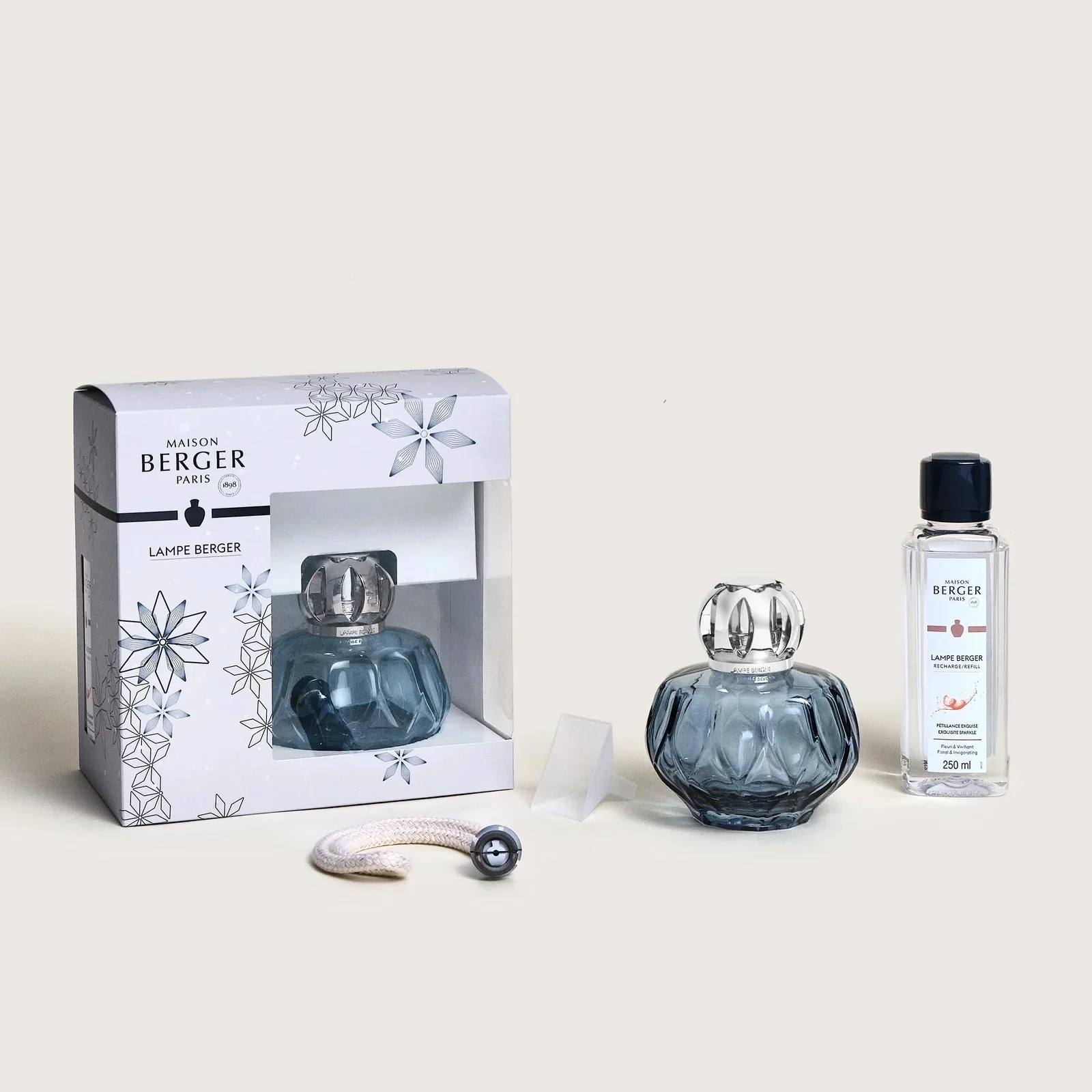 Lampe Cofanetto Rosalie Blu - Cofanetto con Lampada, Lampada Catalitica, Profumo per Lampada Catalitica