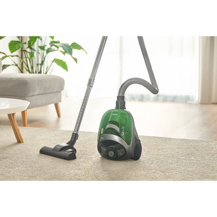 Bagless canister vacuum cleaner - SENCOR - SVC 1016GR - 800 W - 80 dB - 1.5 L - Black / Green