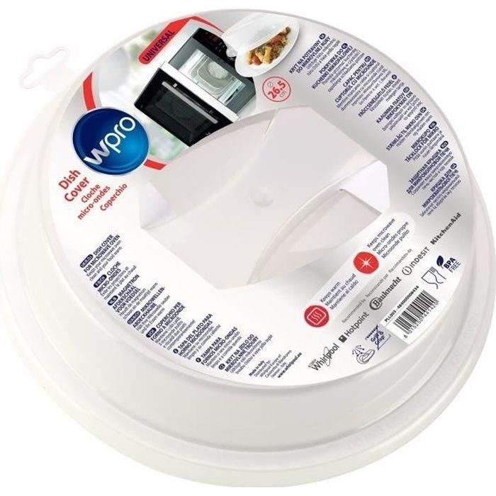 Microwave lid - WPRO - PLL003 - Diameter 26.5 cm - Ergonomic anti-scald handle