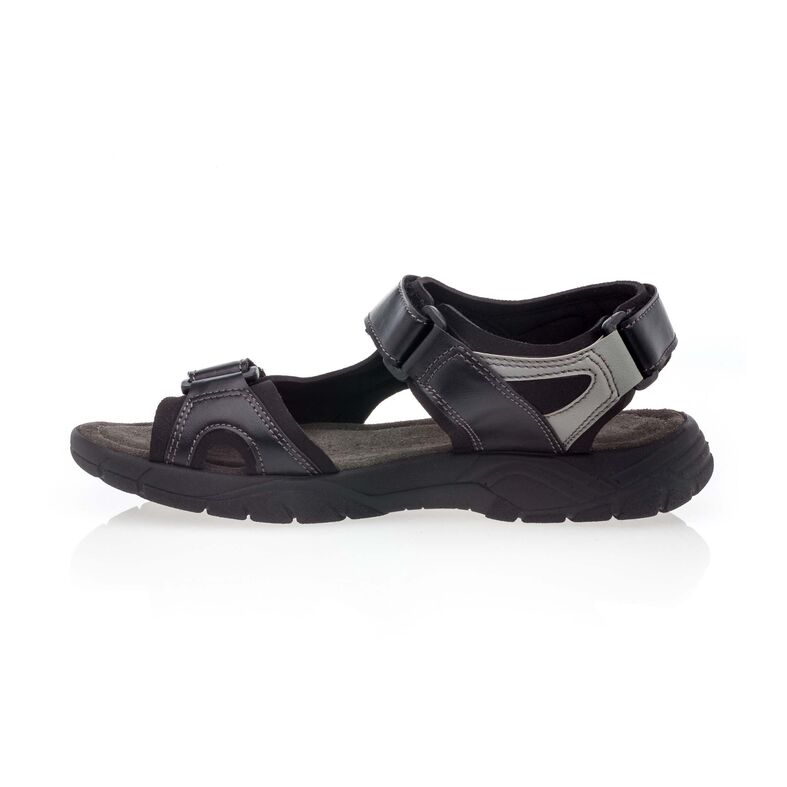 Schwarze Herren-Sandalen / Zehenfreie Schuhe