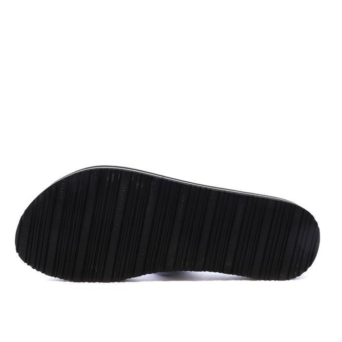 Chinelo de dedo Tommy Hilfiger masculino preto com tiras de tecido