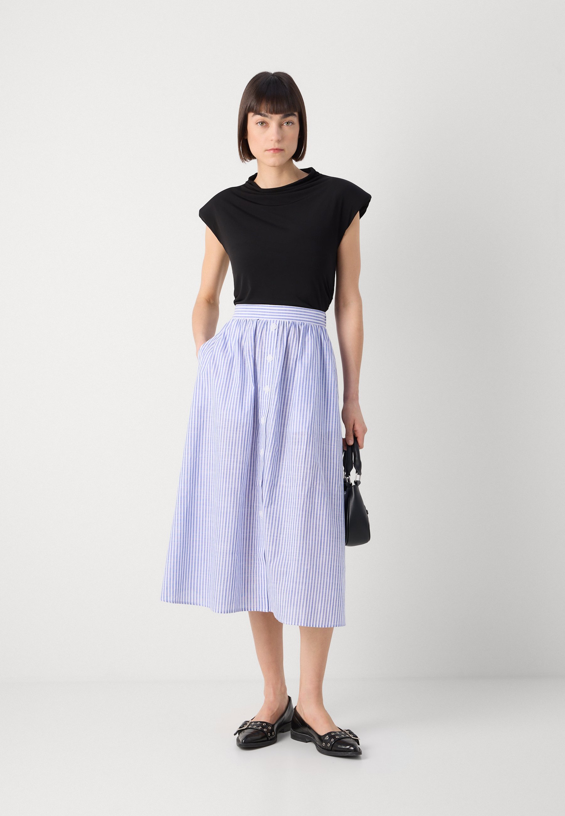 Gonna Lindex FIONA - Gonna a trapezio - blu intenso