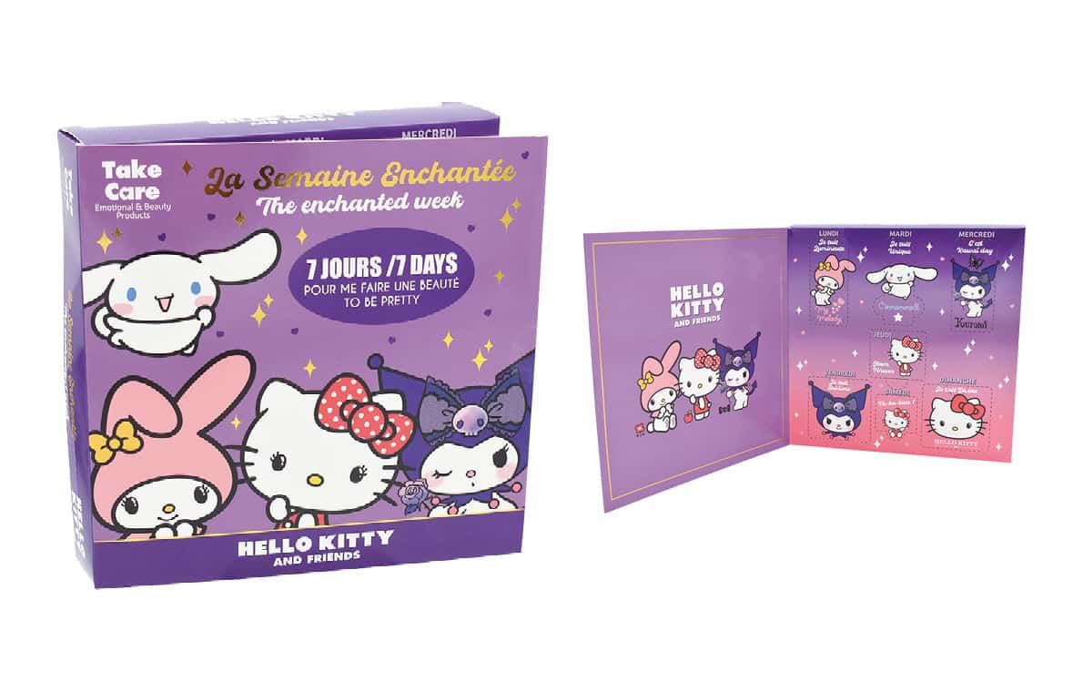 „Hello Kitty & Friends“ dovanų dėžutė makiažui Makiažo rinkiniai