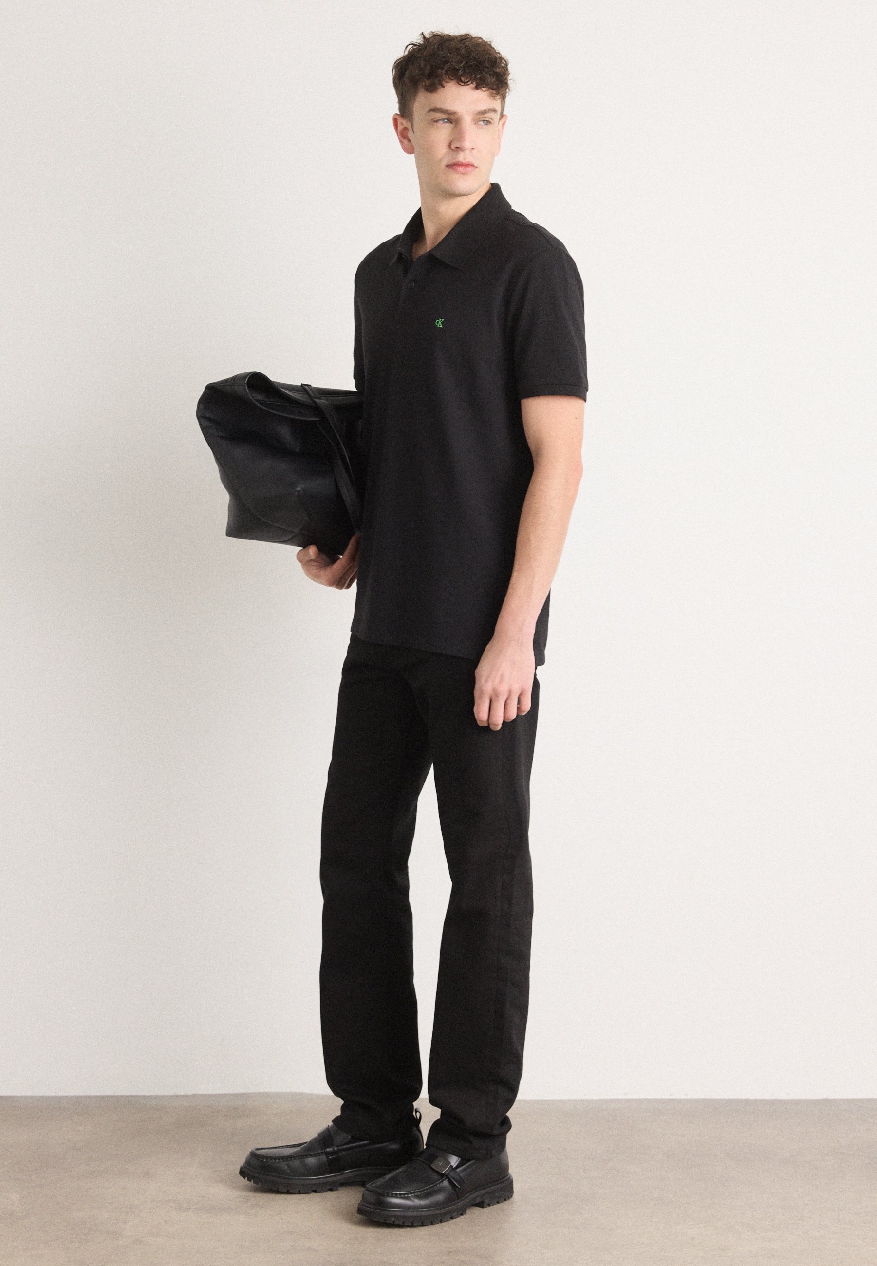 Calvin Klein Jeans MONOGRAM - Poloshirt - schwarz