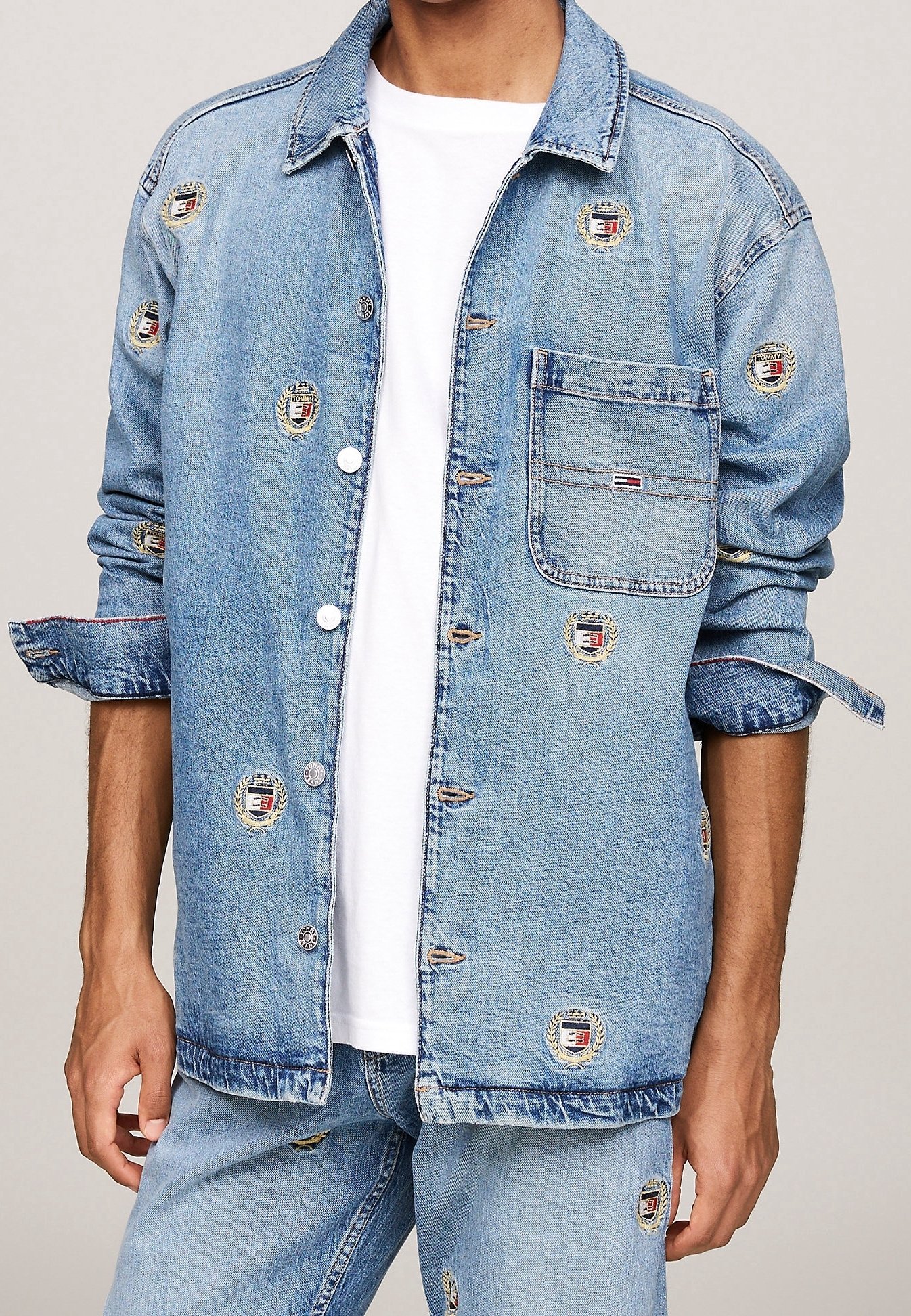 Giacca di jeans Tommy Jeans - denim blu