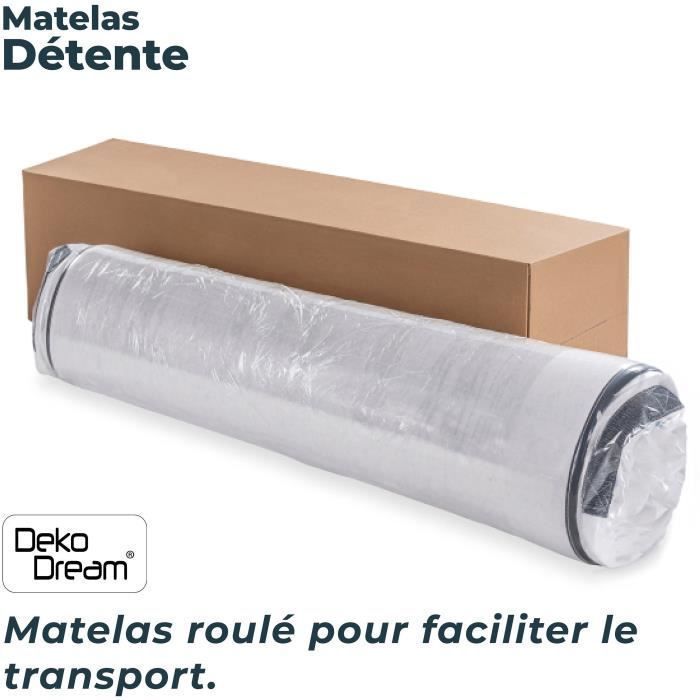 Mattress 140 x 200 cm - Height 19 cm - 580 pocket springs - 7 zones - Balanced - Reversible - Made in Belgium - DEKO DREAM