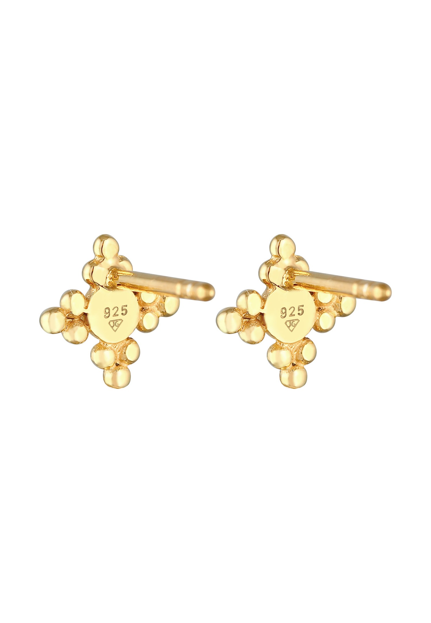 Elli Boucles d'oreilles femme étoile boule en argent massif 925