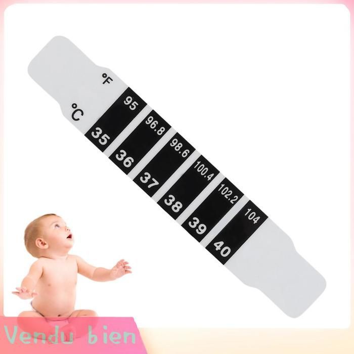 Garosa temperatuurthermometerstrips, snel afleesbare voorhoofdthermometerstrips, herbruikbaar, hygiënisch, kreukvrij