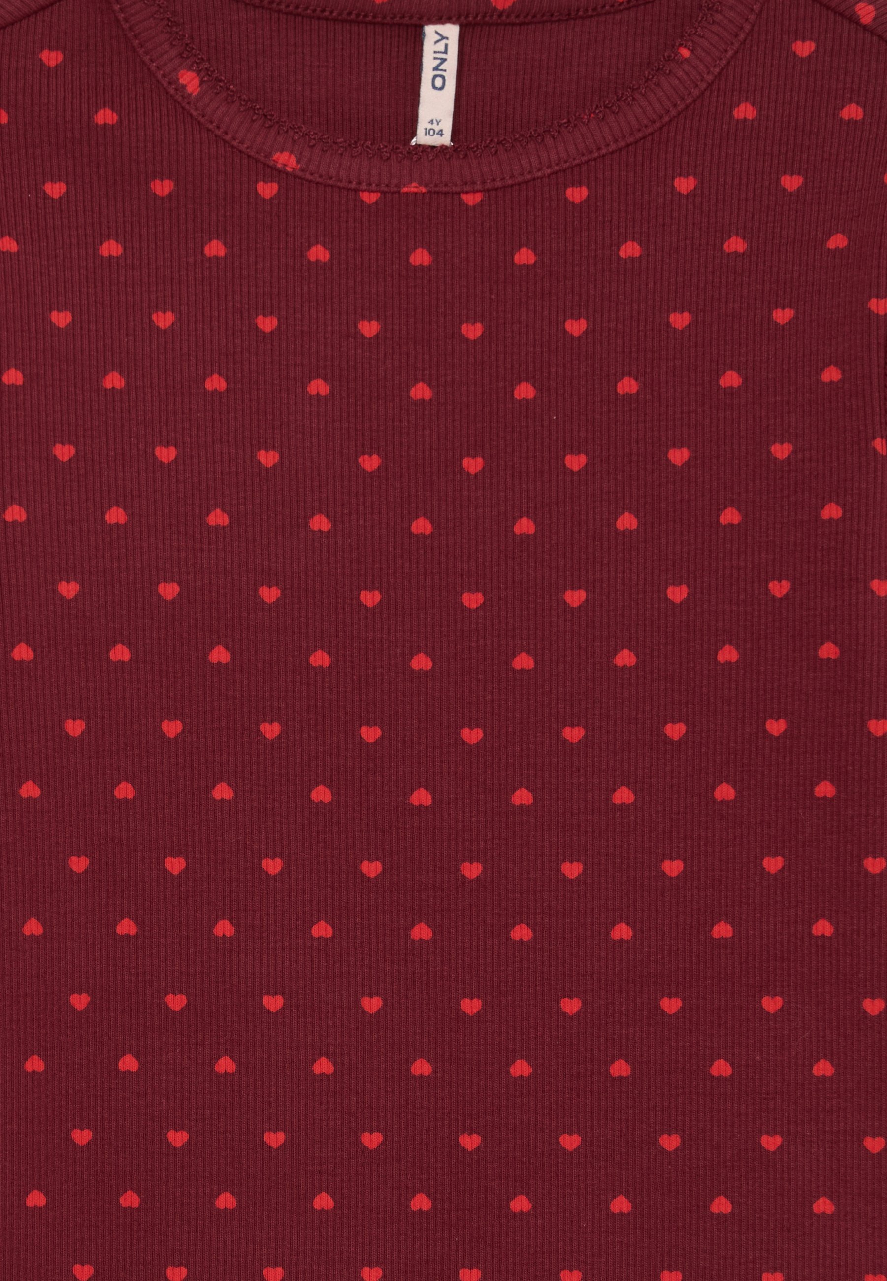 ONLY MINI KMGTRINNY LIFE O NECK - Topper langermet - cabernet