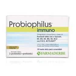 FARMADERBE Farmaderbe Probiophilus Immuno Supplement Melkzuurfermentatie 12 zakjes