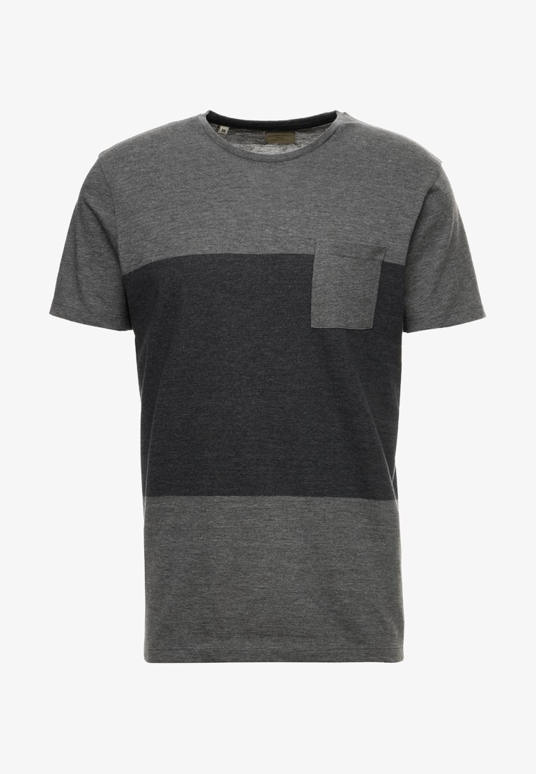 Camiseta Selected Homme Print - cinza