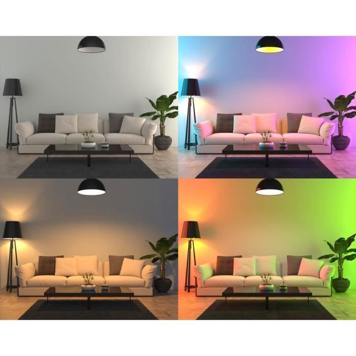 Lampadina LED intelligente KYF - 8,5 W - Attacco E27 - 800 lm - RGB - Wi-Fi