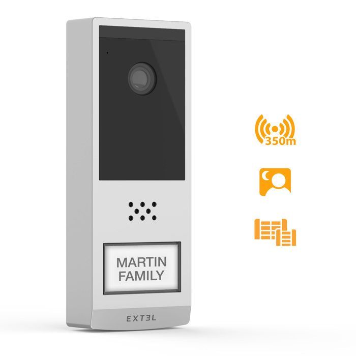 Kit de videoportero inalámbrico Wave 2 + 1 batería adicional - Extel