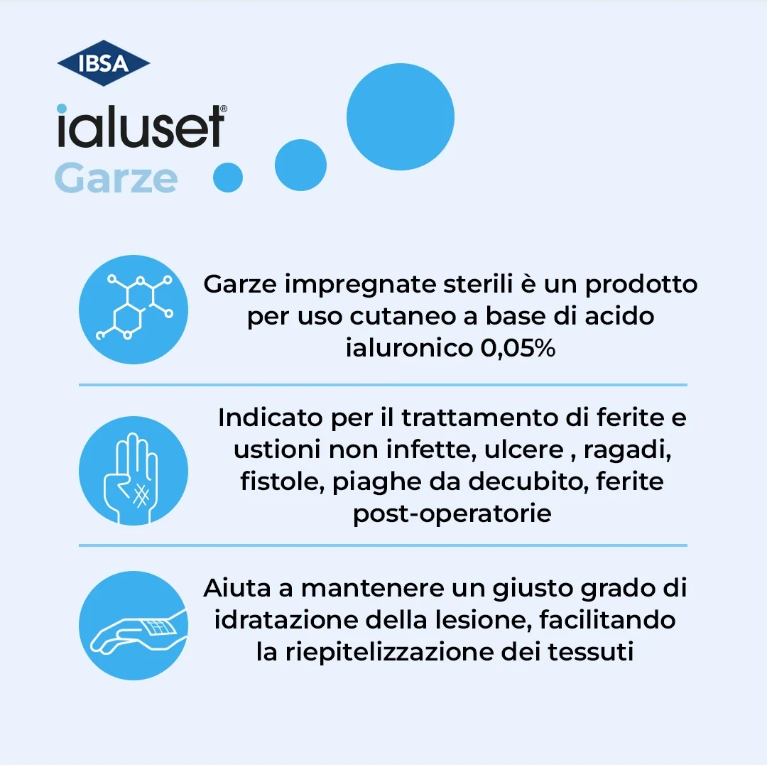 IALUSET Steriel geïmpregneerd gaas Ialuset 10x10 cm 10 stuks