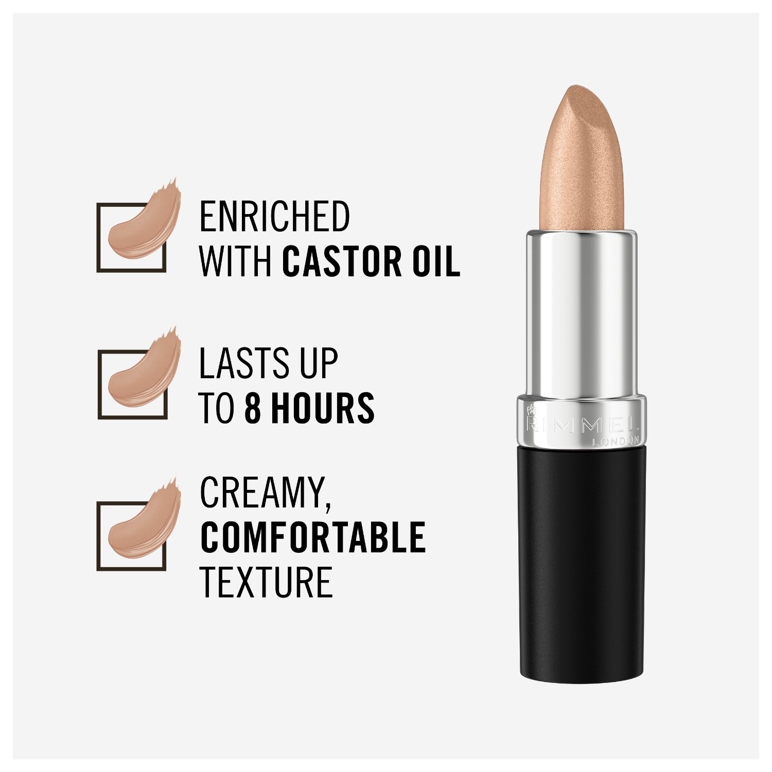 Rimmel London Lipstick Lasting Finish Rouge lūpu krāsa Softglow - 4 ml