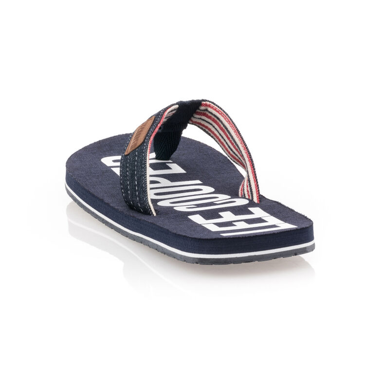 Férfi kék flip-flop papucsok / tanga szandálok