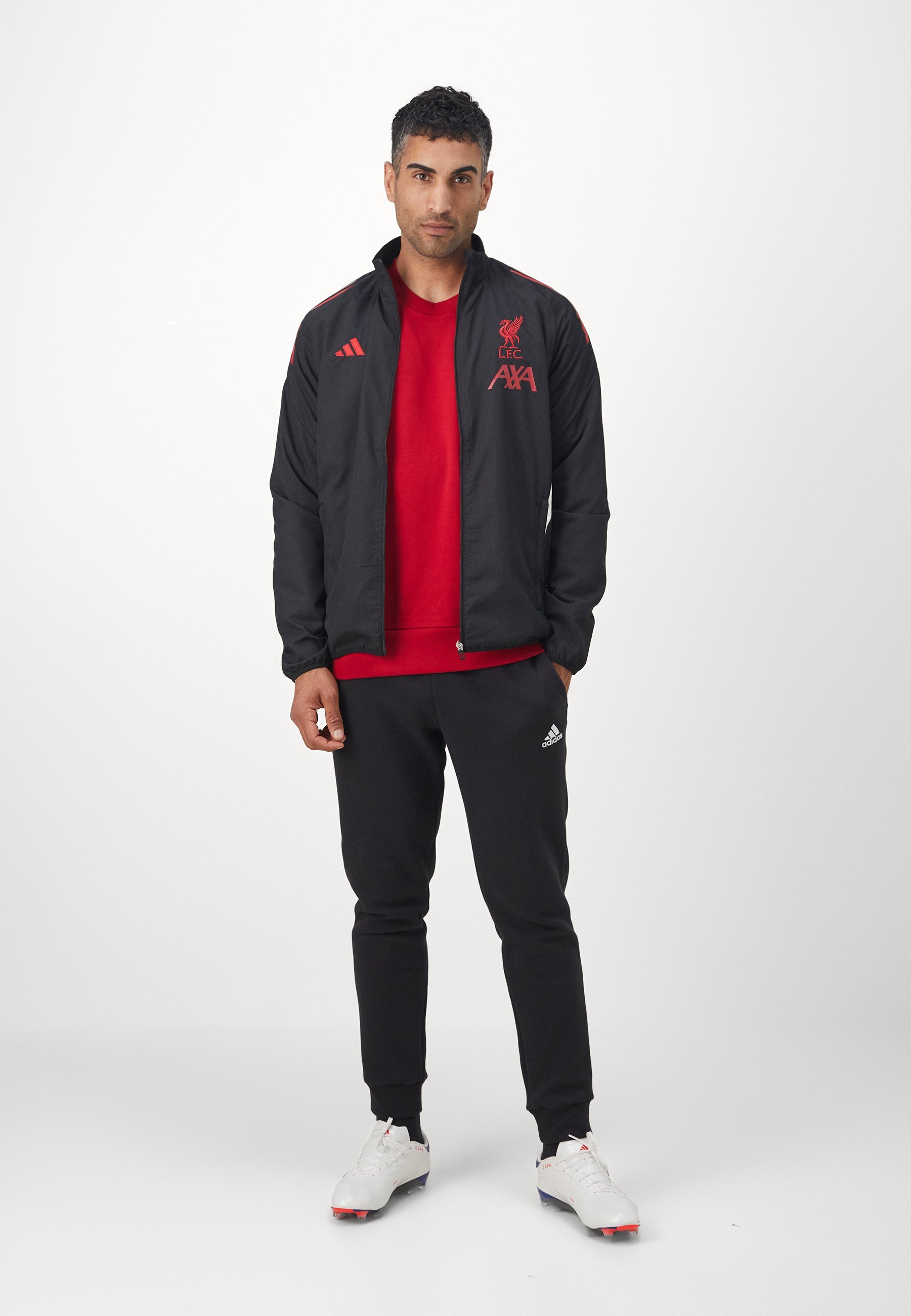 adidas Performance LIVERPOOL FC 25/26 COMPETITION PRESENTATION JACKET - Odzież klubowa - czarna