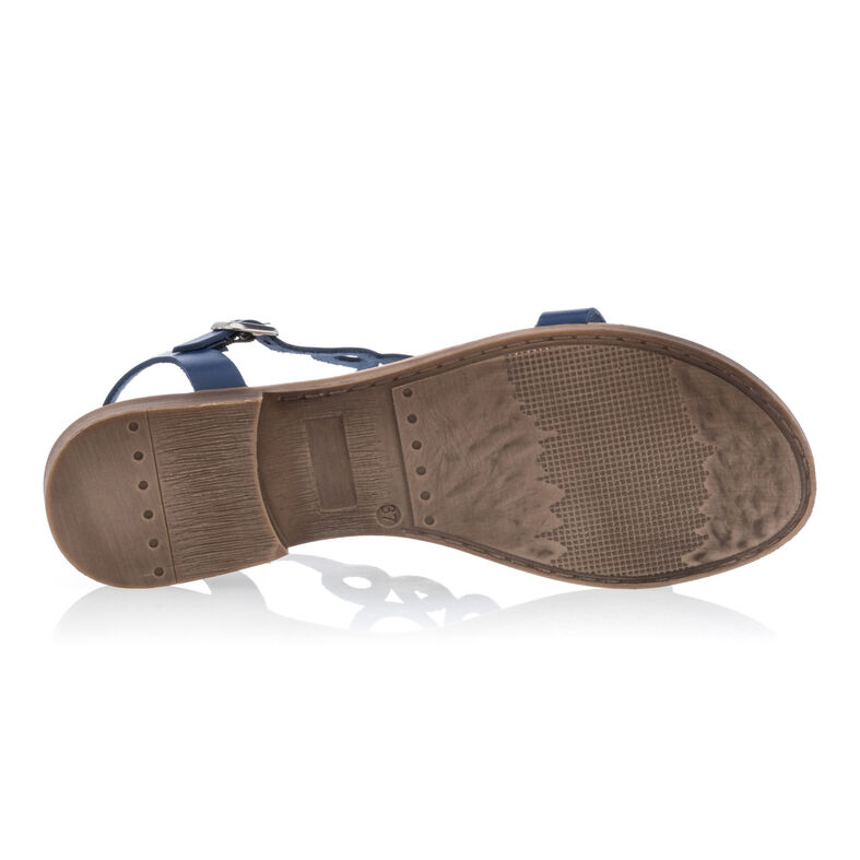 Női kék flip-flop papucsok / tanga szandálok