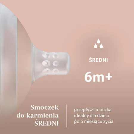 Lovi Smoczek dynamiczny do karmienia Lovi Mammafeel 6m+ średni