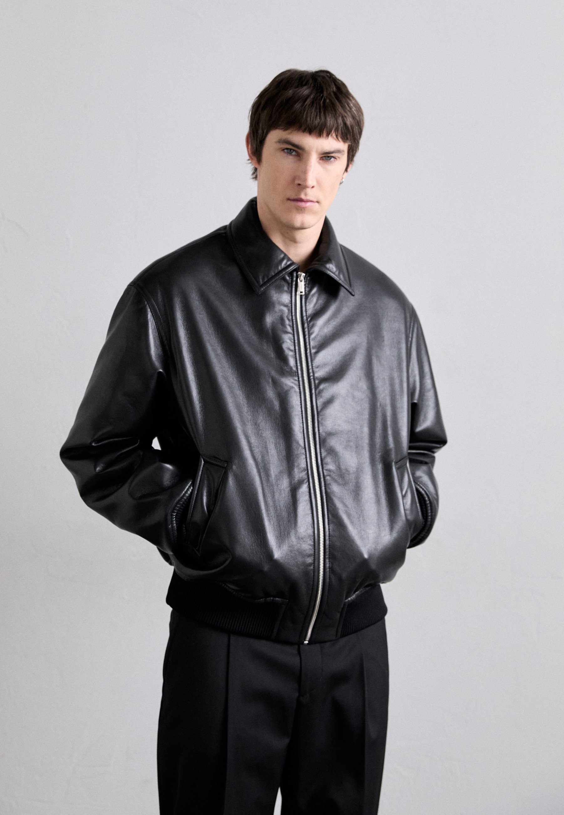 Nanushka TIMUR JACKETS - Bomberjack - zwart/crème