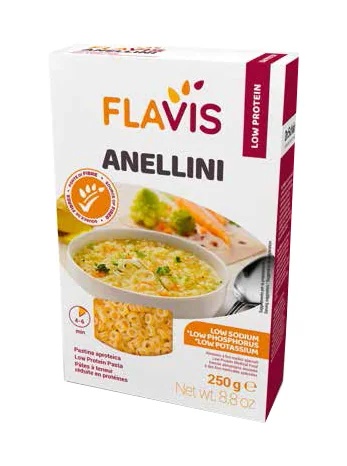 FLAVIS MEVALIA Mevalia Flavis Anellini Proteinfreie Pasta 250 g