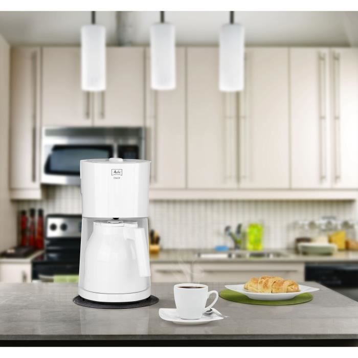 Cafeteira com filtro MELITTA Enjoy II Therm - Branca - 12 xícaras - 1000W