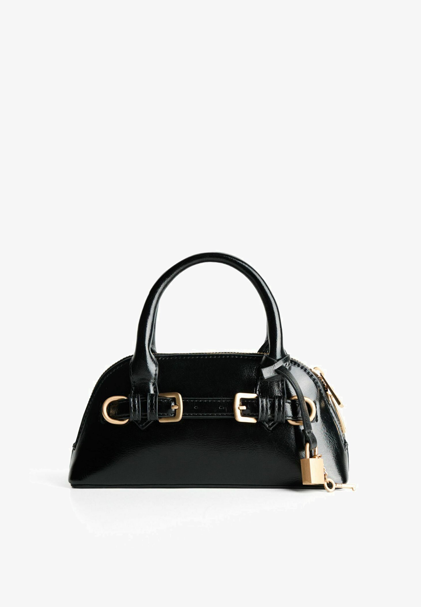Bershka EFFECT - MINI - Sac à main - noir